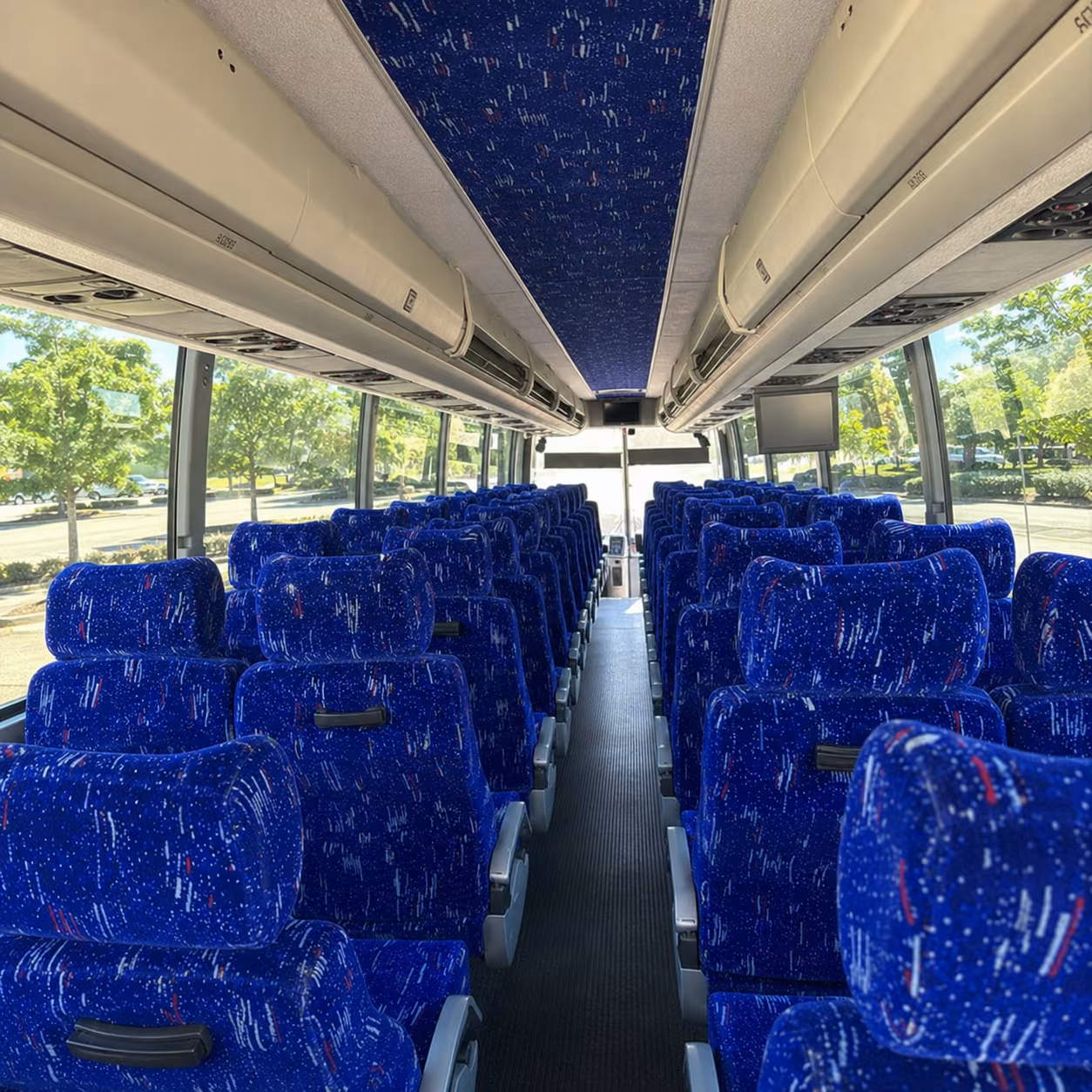 40-56 Passenger Charter Bus Interior