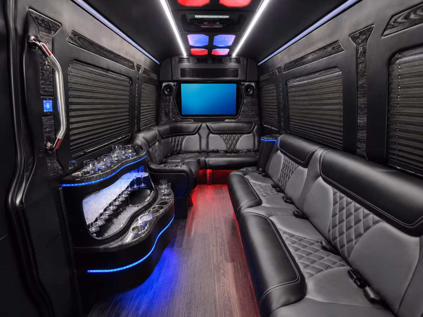 Sterling Heights Airport Shuttle & Transportation party bus exterior