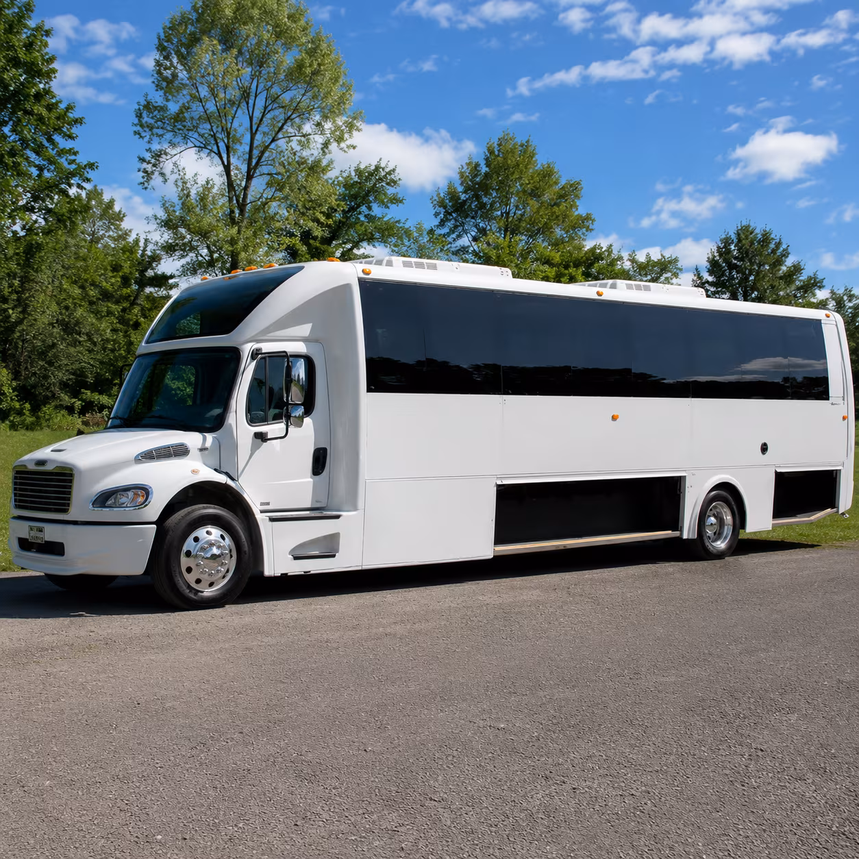 Sterling Heights Bachelor & Bachelorette Transportation party bus exterior