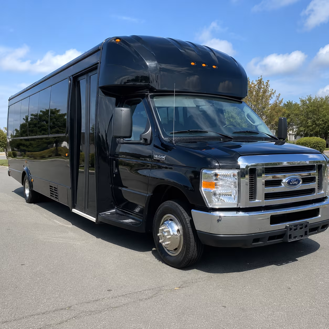 Sterling Heights Bachelor & Bachelorette Transportation party bus exterior