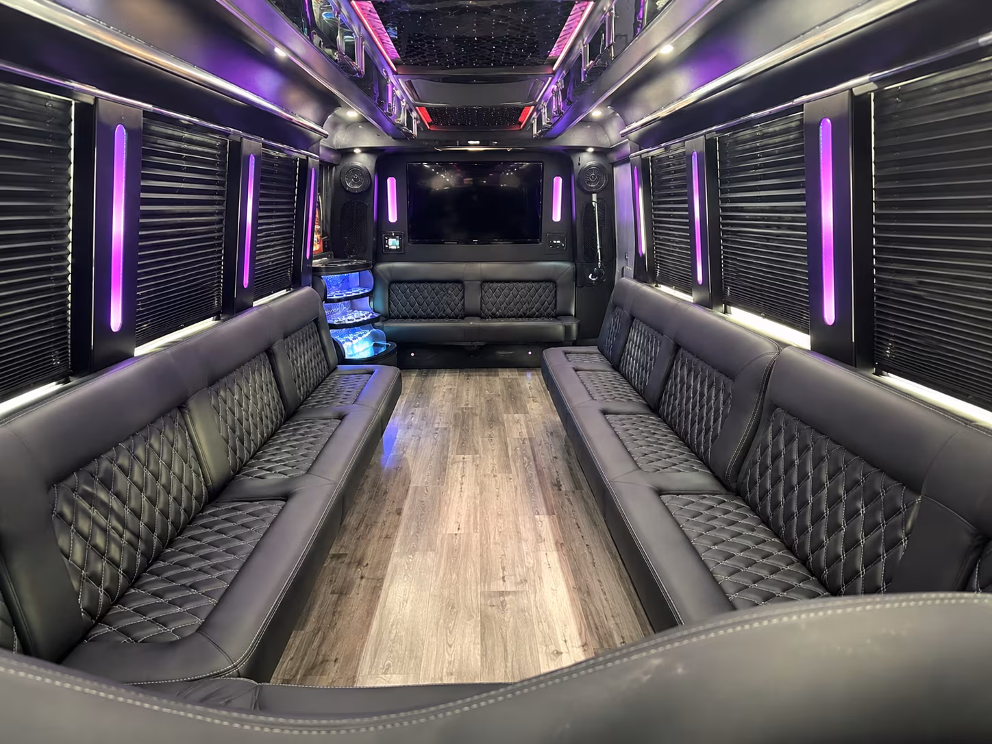 Sterling Heights Private Event Transportation party bus exterior