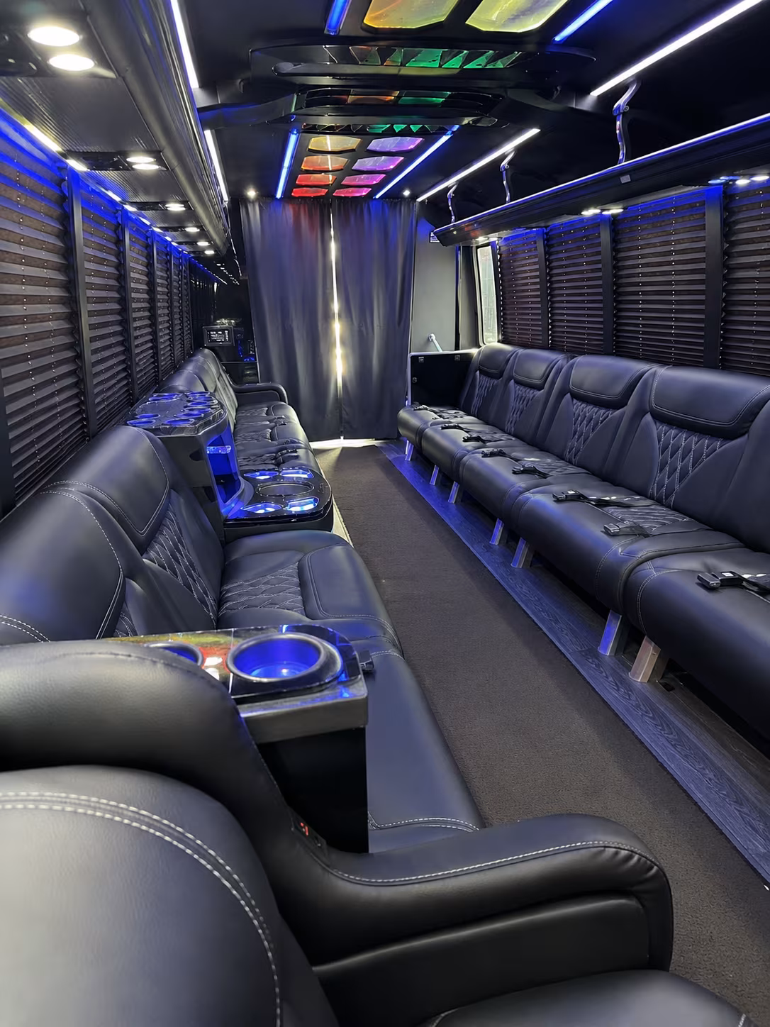 Sterling Heights Private Event Transportation party bus exterior