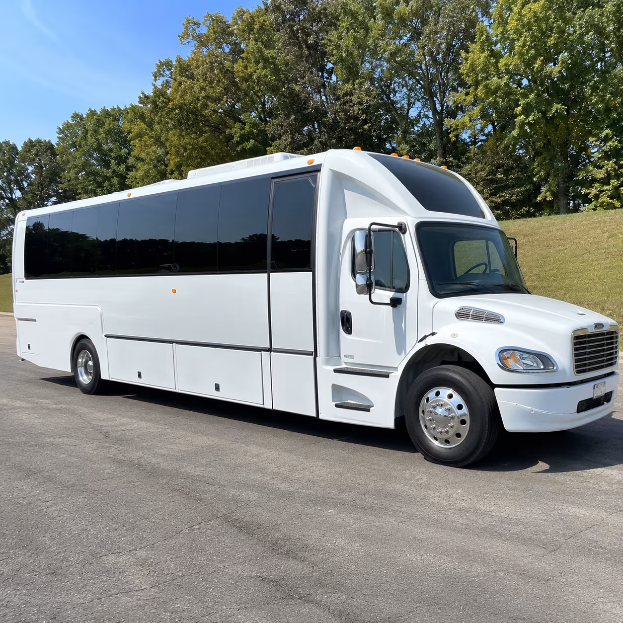 Sterling Heights Wedding Transportation party bus exterior