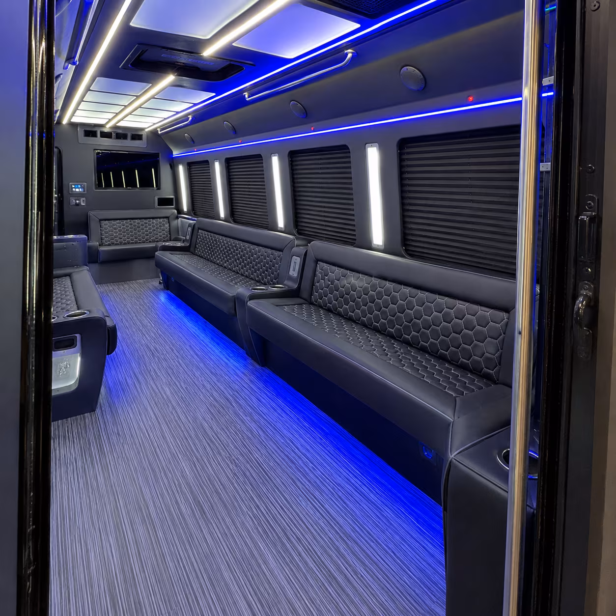 Sterling Heights Wedding Transportation party bus exterior