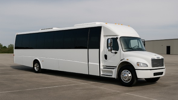 Exterior of Charter Bus Company Southfield's 20 Passenger Party Bus in Southfield