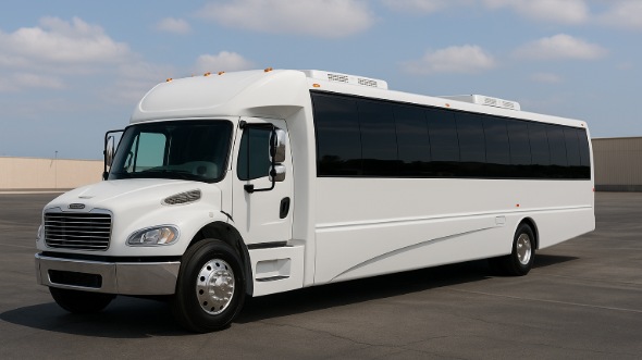 Exterior of Charter Bus Company Troy's 20 Passenger Party Bus in Troy