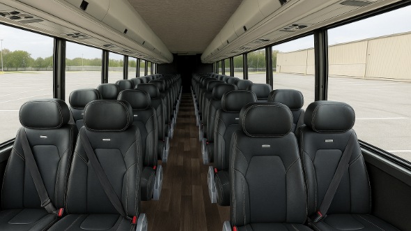 Interior of Charter Bus Company Sterling Heights's 30 Passenger Minibus in Sterling Heights