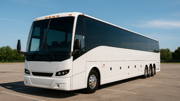 Exterior of Charter Bus Company Warren's 50 Passenger Party Bus in Warren