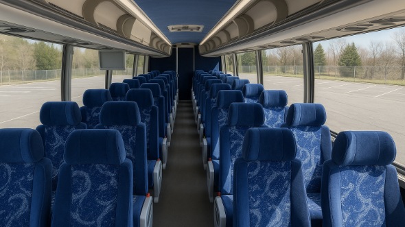 Interior of Charter Bus Company Sterling Heights's ADA Charter Bus in Sterling Heights